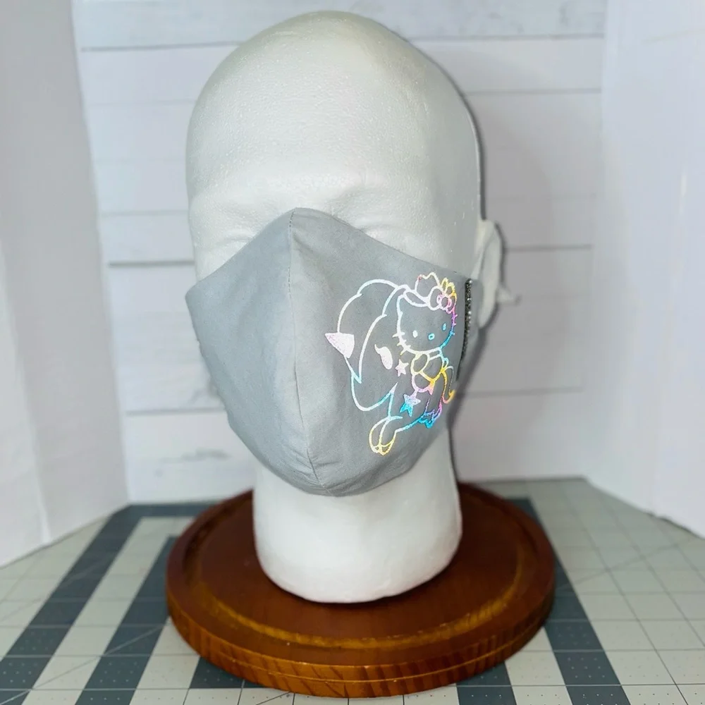 Hello kitty unicorn face mask reflective